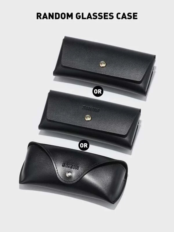 Men Flat Top Shield Fashion Glasses