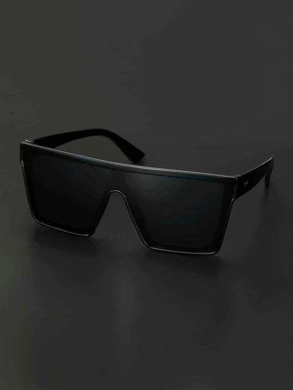 Men Flat Top Shield Fashion Glasses