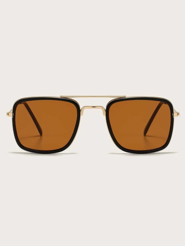 Men Square Frame Fashion Glasses