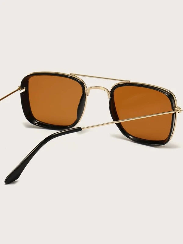 Men Square Frame Fashion Glasses
