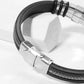 Men Bar Detail PU Bracelet