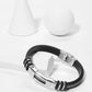 Men Bar Detail PU Bracelet