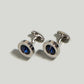 Men Rhinestone Decor Cufflinks