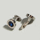 Men Rhinestone Decor Cufflinks