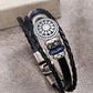 Men Hollow Out Metal Decor Bracelet