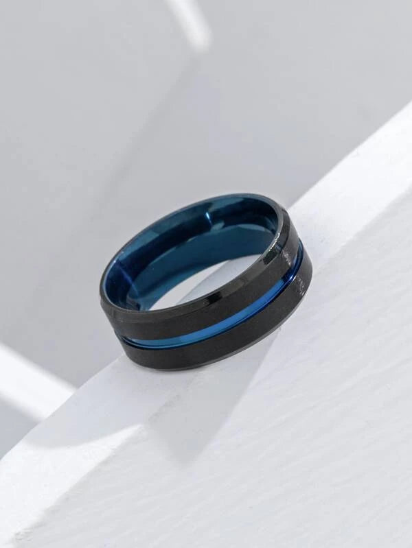 Men Two Tone Ring