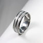 Men Stainless Steel Frosted Ring