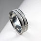 Men Stainless Steel Frosted Ring