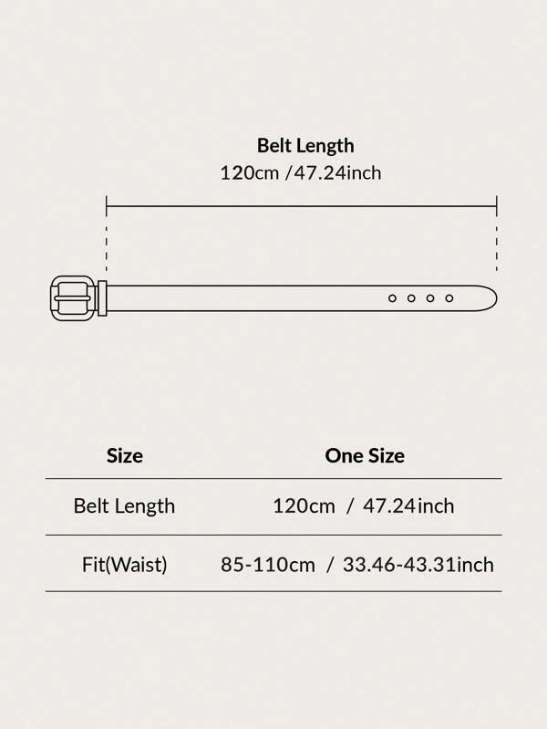 Men Metal Buckle Belt