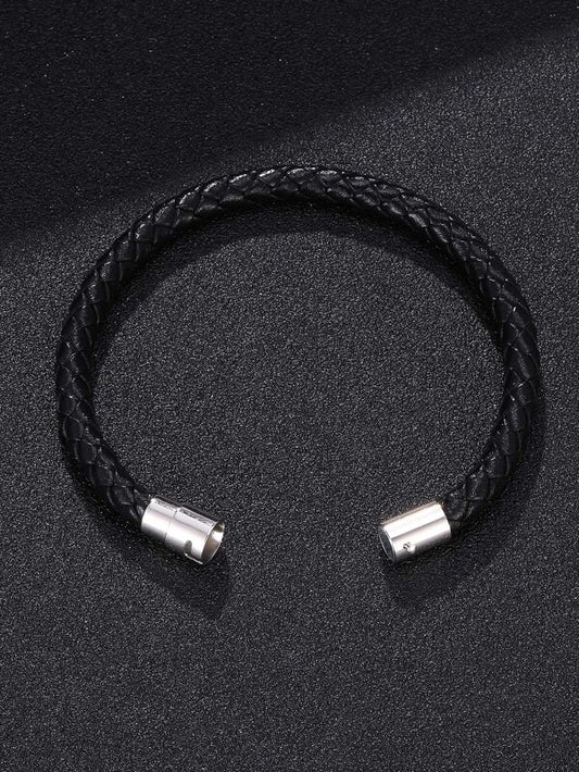 Men PU Leather Braided Bracelet