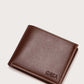 Men Letter Embossed Small Wallet