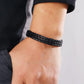 Men Solid Woven Bracelet
