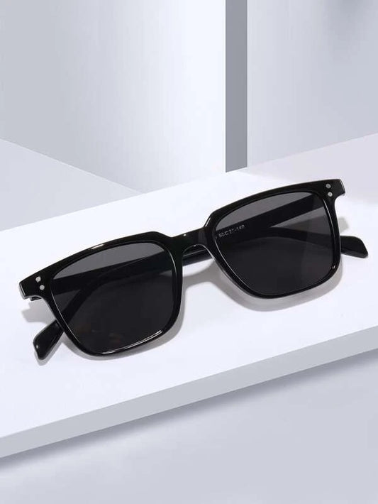 Men Rice Spike Decor Fashion Glasses
