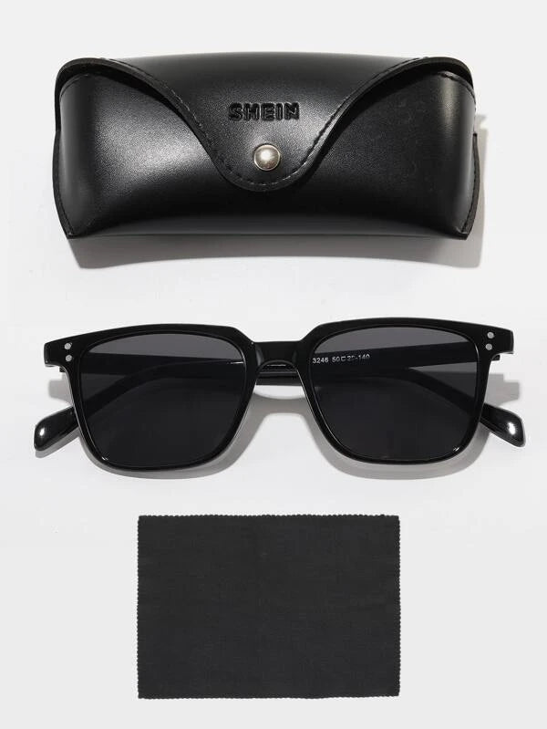 Men Rice Spike Decor Fashion Glasses