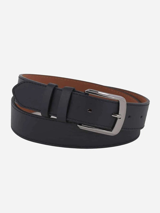 Men Plain Metal Buckle Belt
