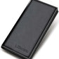Men Litchi Embossed Letter Graphic Long Wallet