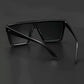 Men Flat Top Shield Fashion Glasses