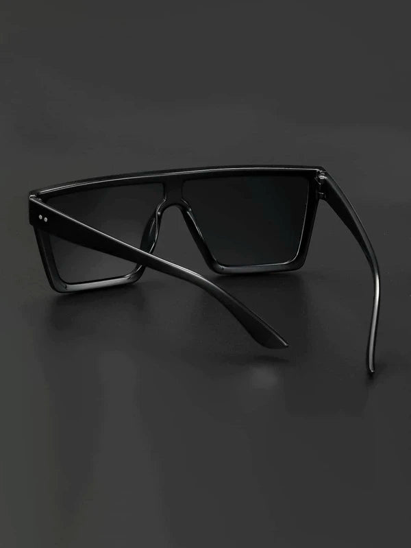 Men Flat Top Shield Fashion Glasses