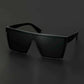 Men Flat Top Shield Fashion Glasses