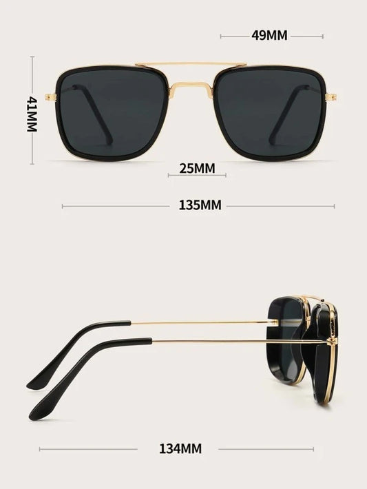 Men Top Bar Aviator Fashion Glasses