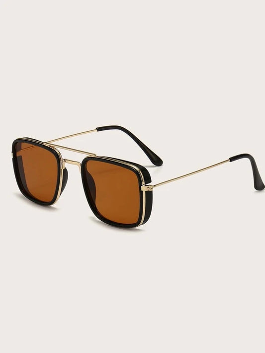 Men Square Frame Fashion Glasses