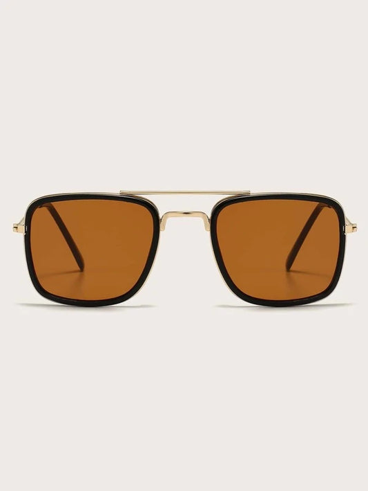 Men Square Frame Fashion Glasses