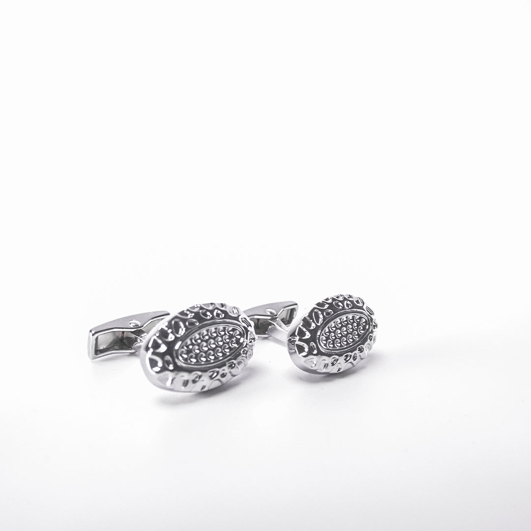 Accessory Classy Silver Cufflinks