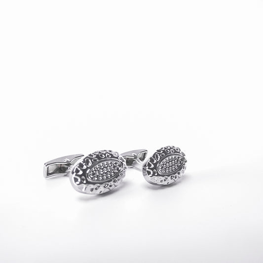 Accessory Classy Silver Cufflinks