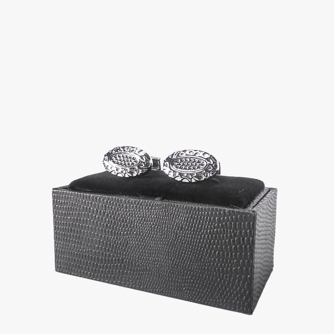 Accessory Classy Silver Cufflinks