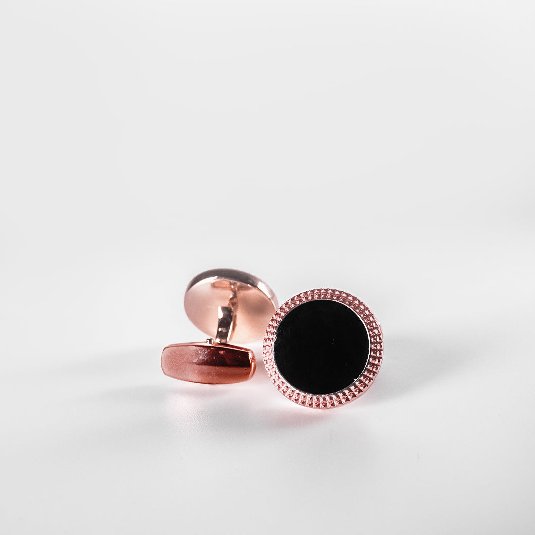 Cufflinks with Black Stones