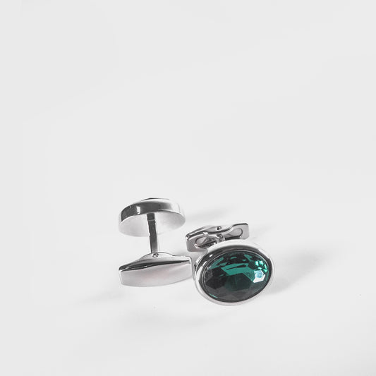 Silver Cufflinks with Stones