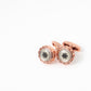 Gold Round Cufflinks